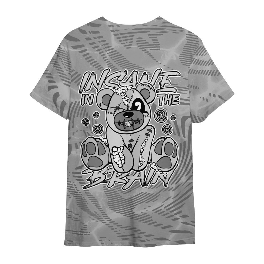 Shirt To Match Black Wolf Grey 12s - Insanes Bear Fume All Over Print