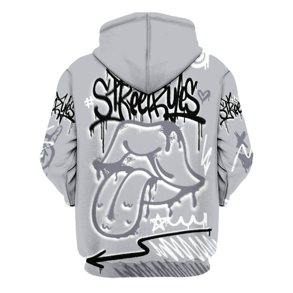 Hoodie To Match Low Cement Grey 11s - Break Rules Streetwear All Over Print