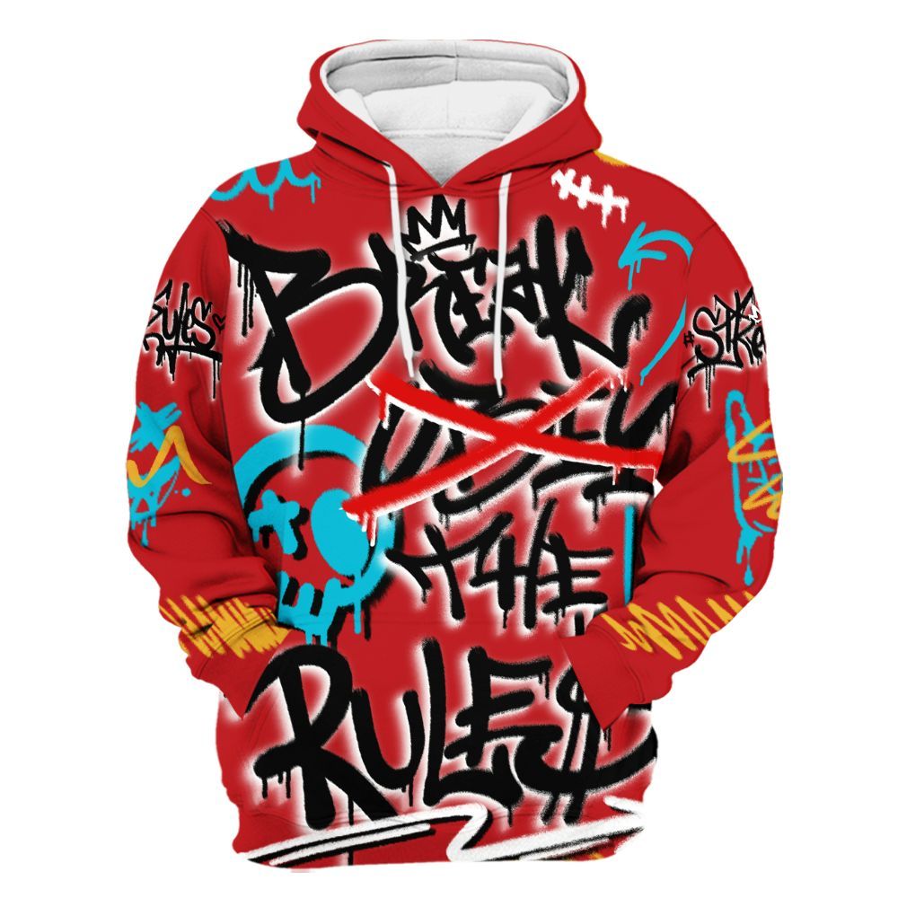 Hoodie To Match Dunk Low Fruity Pebbles - Break Rules Streetwear All Over Print