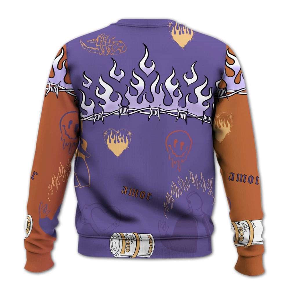 Sweatshirt To Match Book Sunset 1s - Snake Trust No One All Over Print