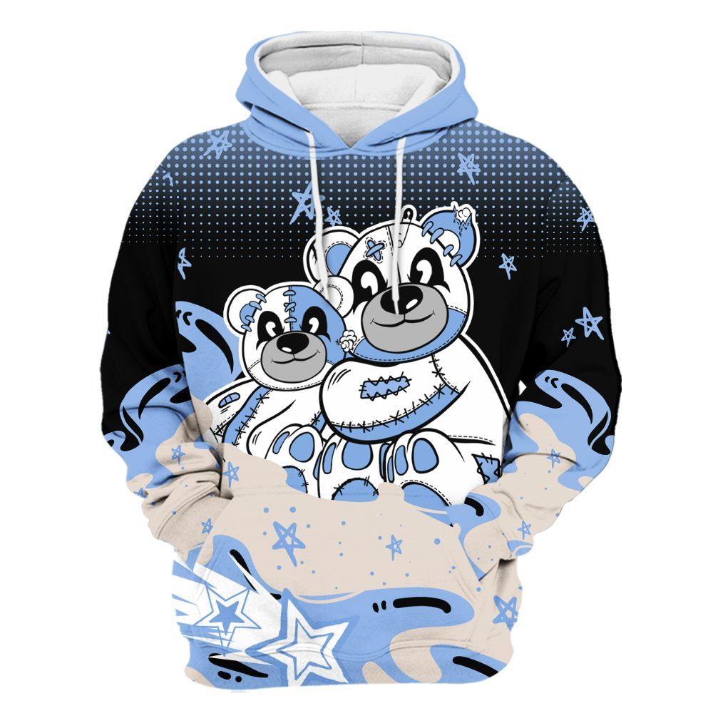 Hoodie To Match Air Max 1 Royal Pulse - Sincere Fondness Bear Stars All Over Print