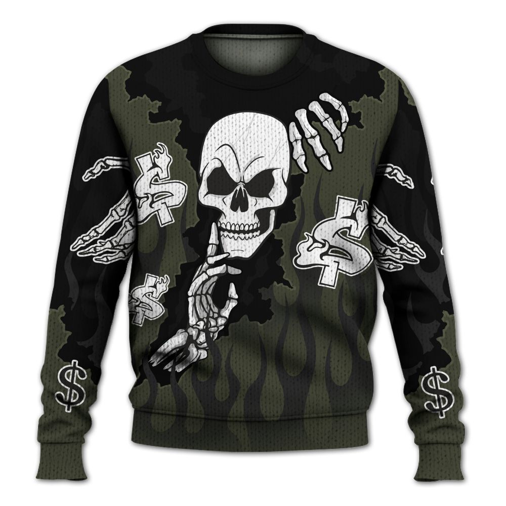 Sweater To Match Retro Undefeated 4s - Ones Move In Silence Graphic