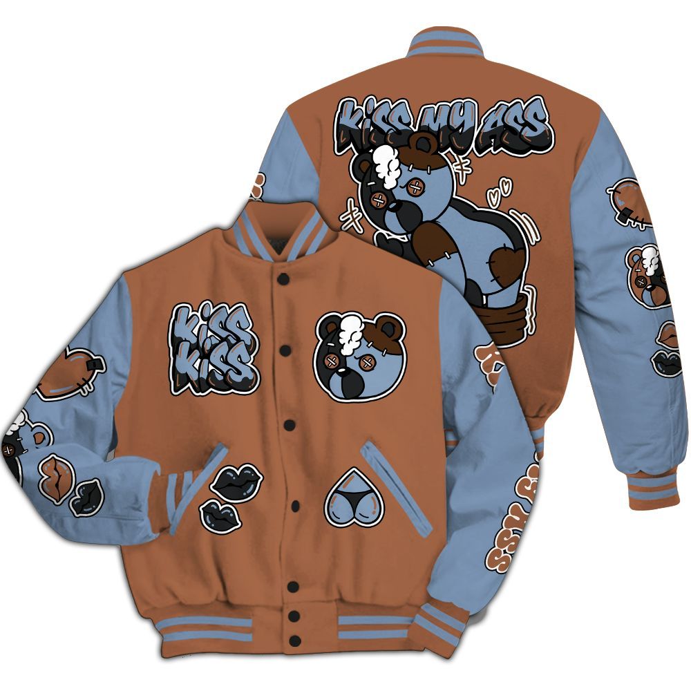 Varsity Jacket To Match Air Foamposite Metallic Copper - Kiss My Hugz All Over Print