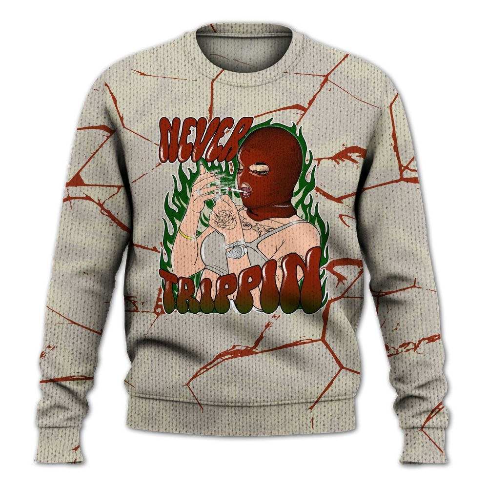 Knitted Sweater To Match El Grito 5s - Ne'er Trippin' Unique Crack