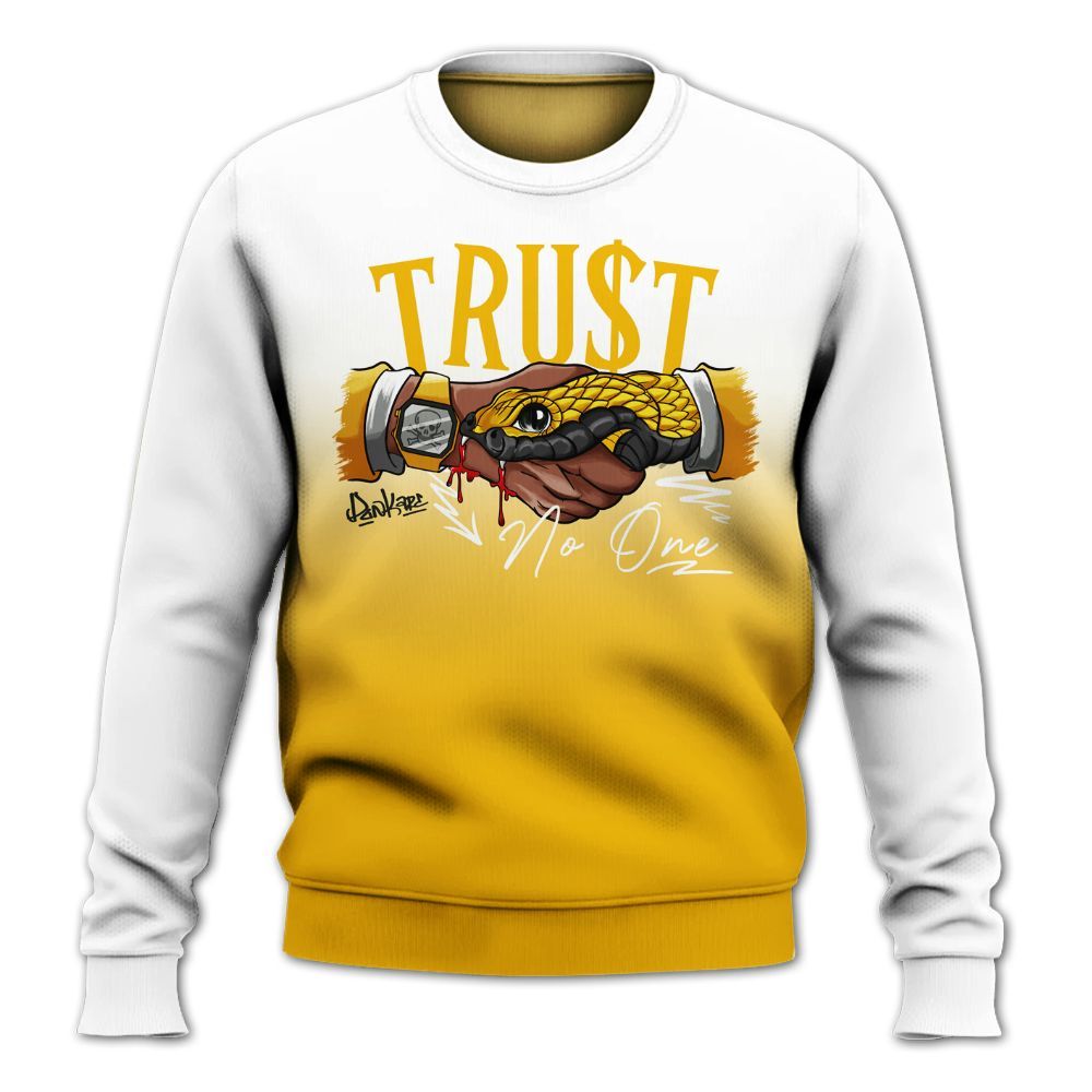 Sweatshirt To Match Del Sol 13s - Snake Trust No One Drip All Over Print