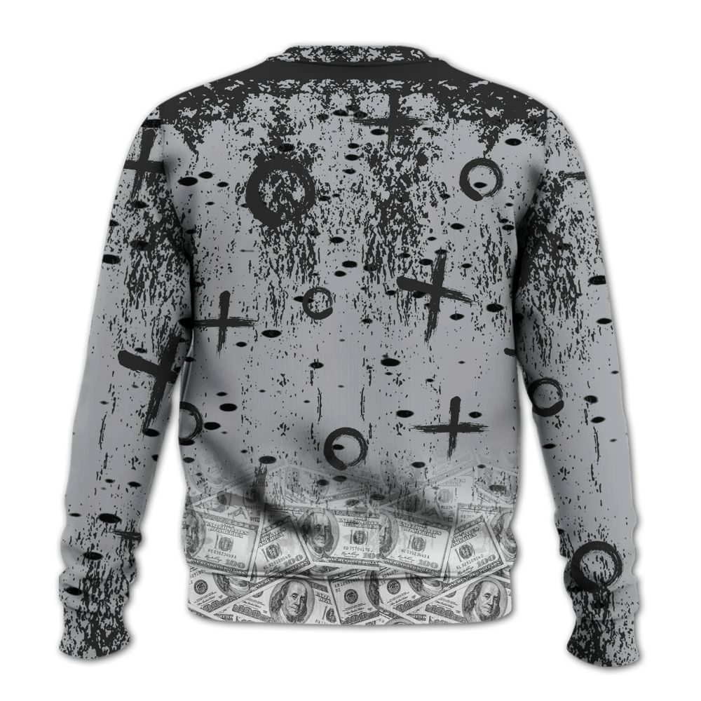 Sweatshirt To Match White Cement 4s - Selfmade Unique Grunge All Over Print