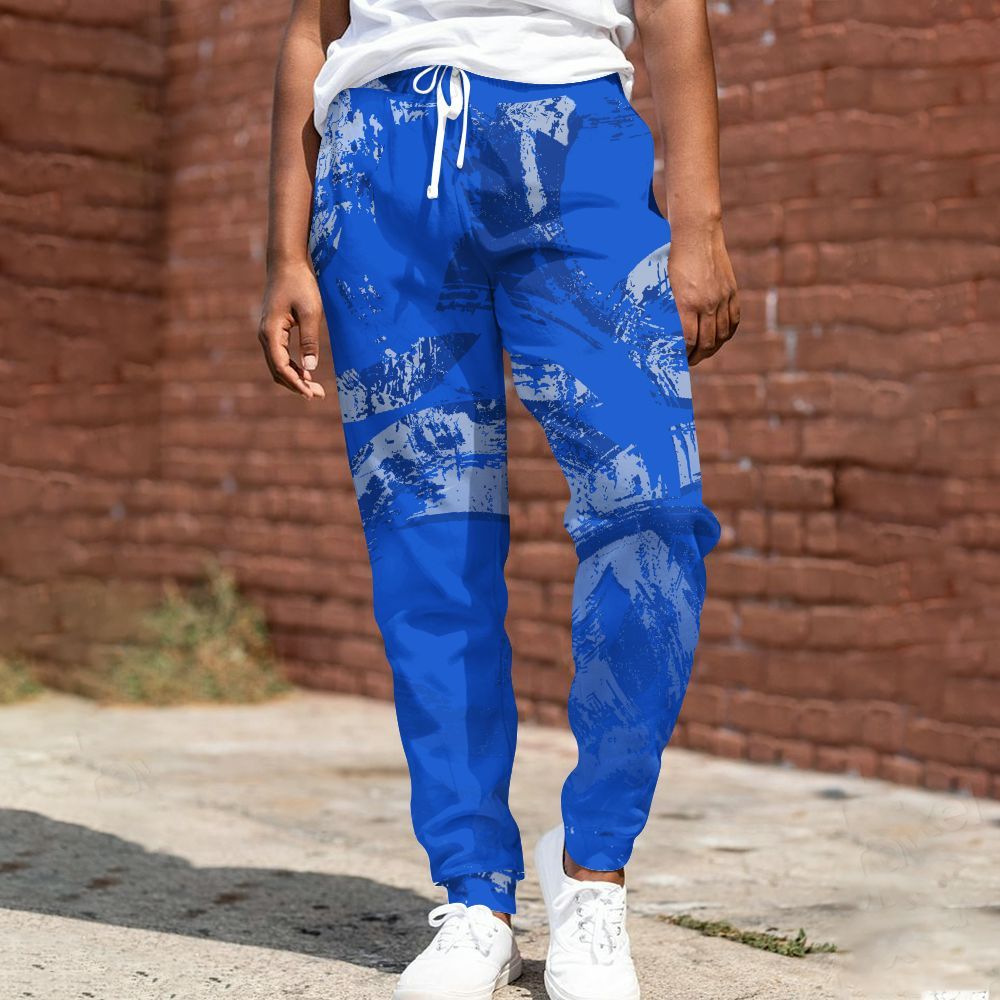 Sweatpant To Match Air Foamposite One Royal - Circle Slpash All Over Print