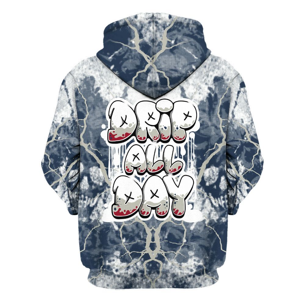 Hoodie To Match White Midnight Navy 6s - DRIPPIN Days Graphic Halloween All Over Print
