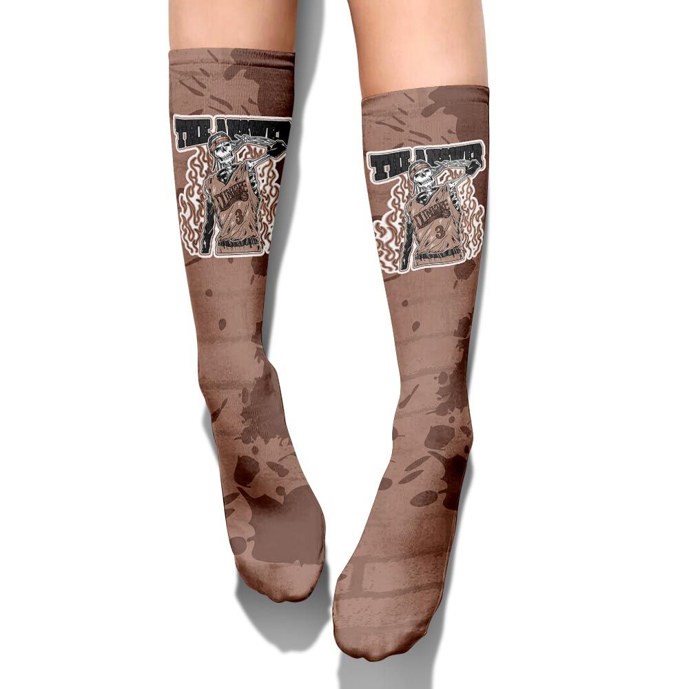 Sock To Match KD 4 Christmas - Allen Answer Skeleton Brick