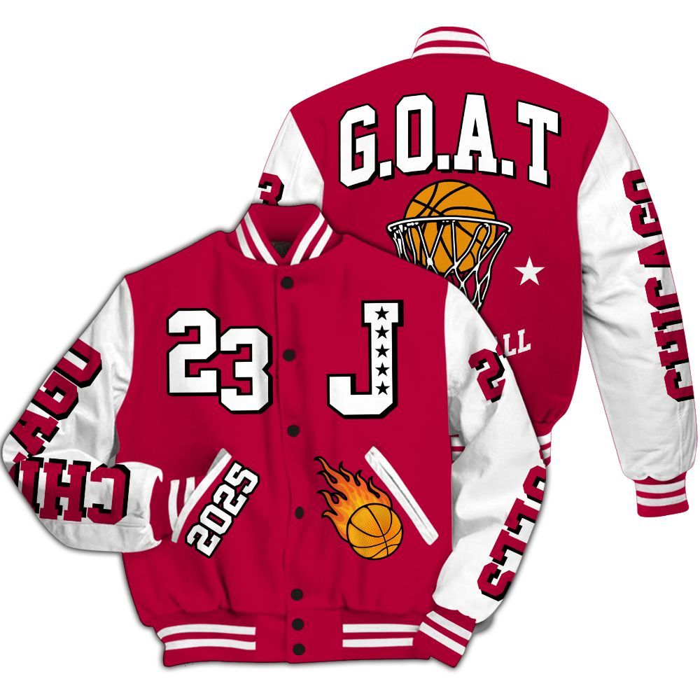 Varsity Jacket To Match Retro Chicago 2s - Chicago 23 Basketball All Over Print