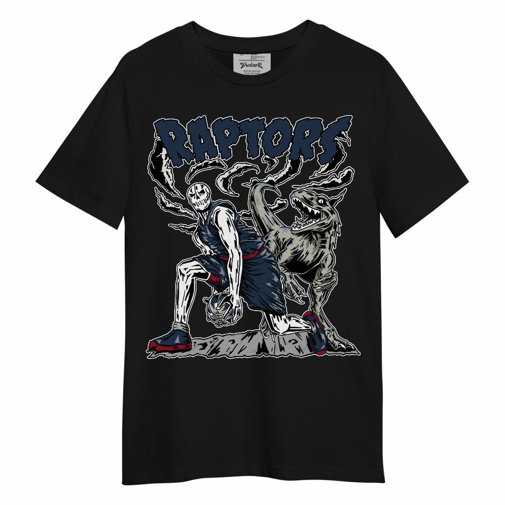 Shirt To Match Navy Blue 2024 6s - Raptors Skeleton Unisex Shirt