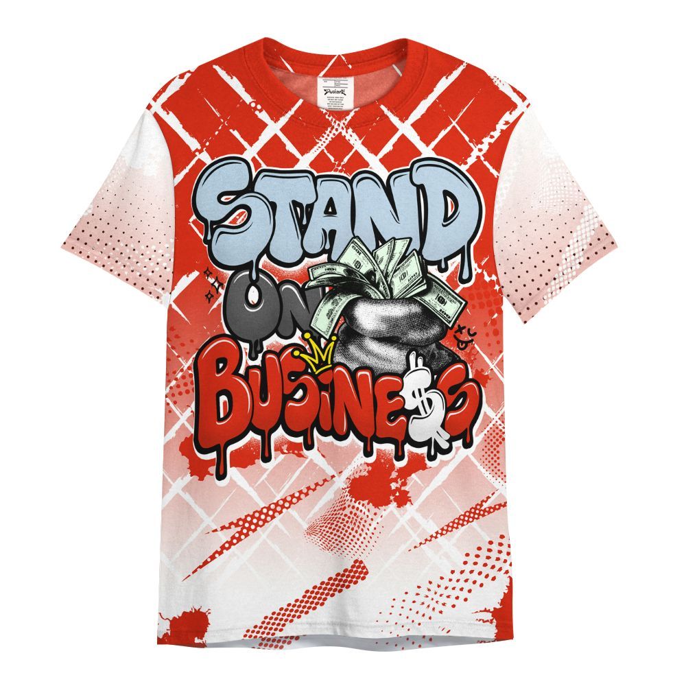 Shirt To Match Retro Cherry 11s - Halftone Stand Business Dripping All Over Print