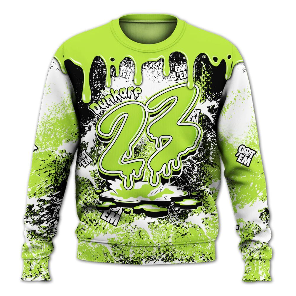 Sweatshirt To Match Air Force 1 Low Dance Volt - Dripping 23 Drip All Over Print