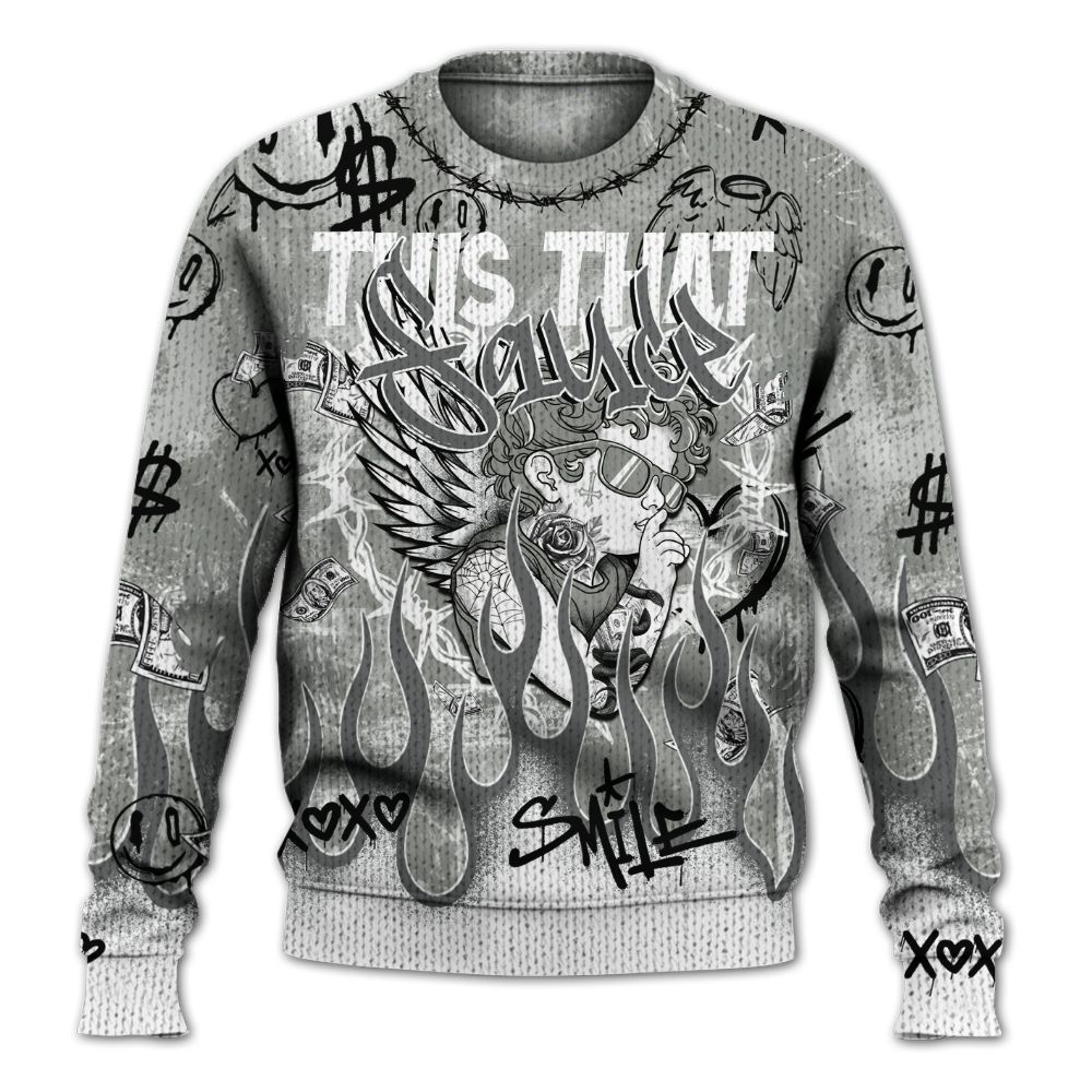 Knitted Sweater To Match Paris Olympics 4s - This That Sauce Angel