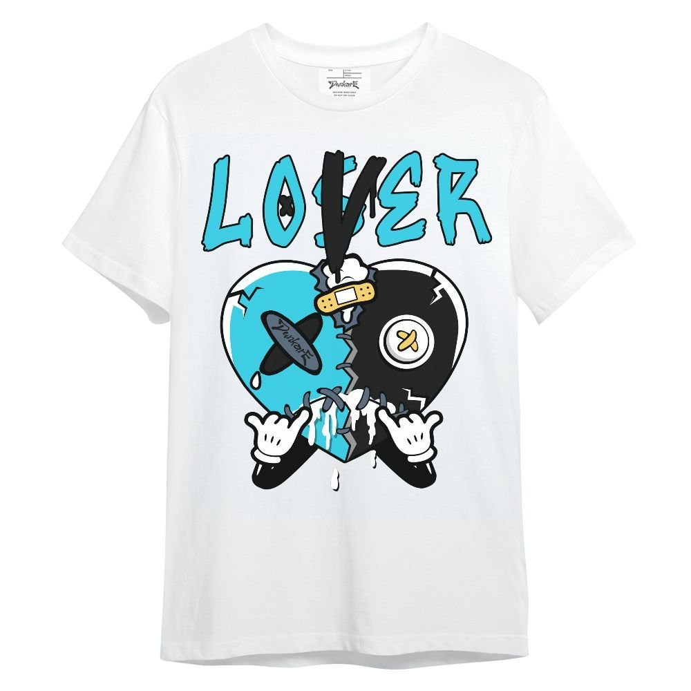 Shirt To Match Retro Gamma Blue 11s - Loser Lover Drip Heart Graphic