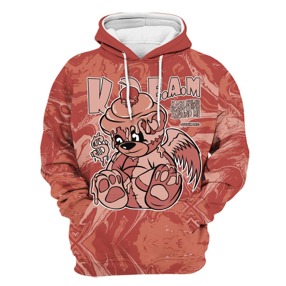 Hoodie To Match Dune Red 13s - Loot Bear Liquid All Over Print