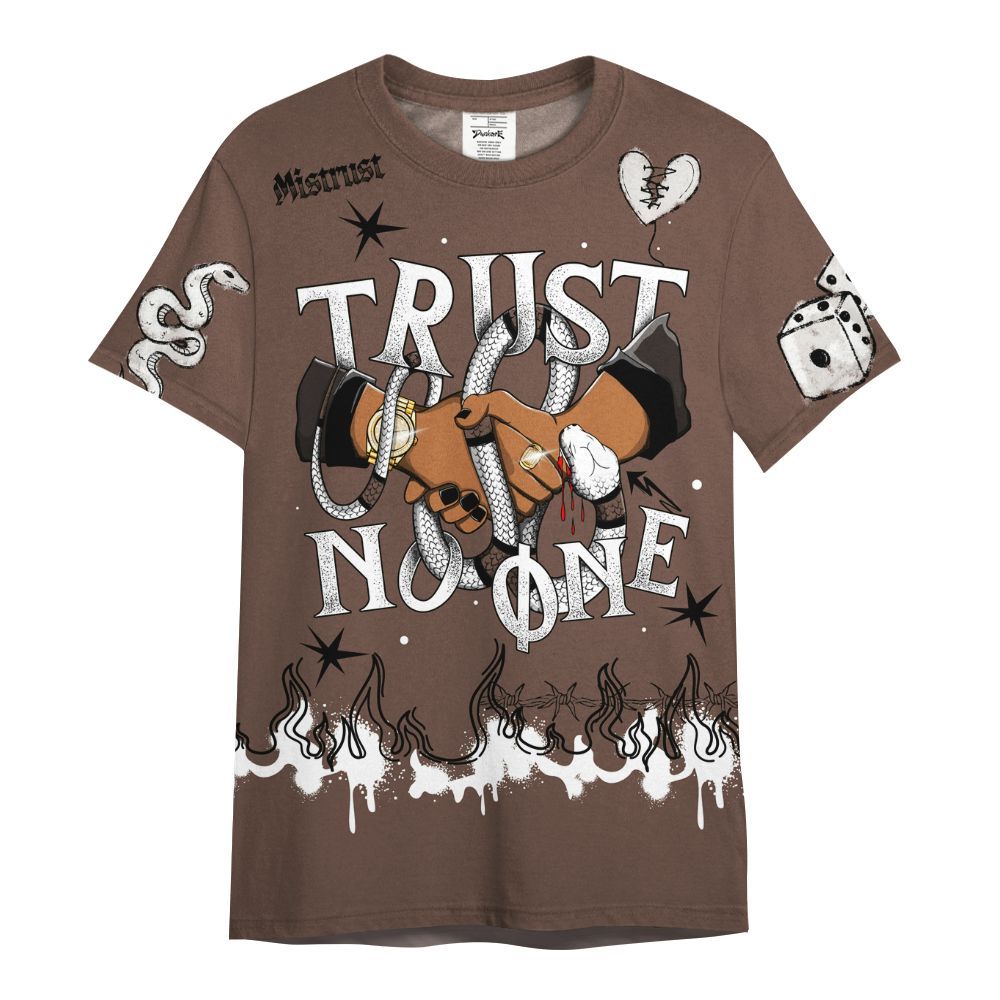 Shirt To Match Air Force 1 Low Escape - Trust No One Snake-Bite Doodle Crayon All Over Print
