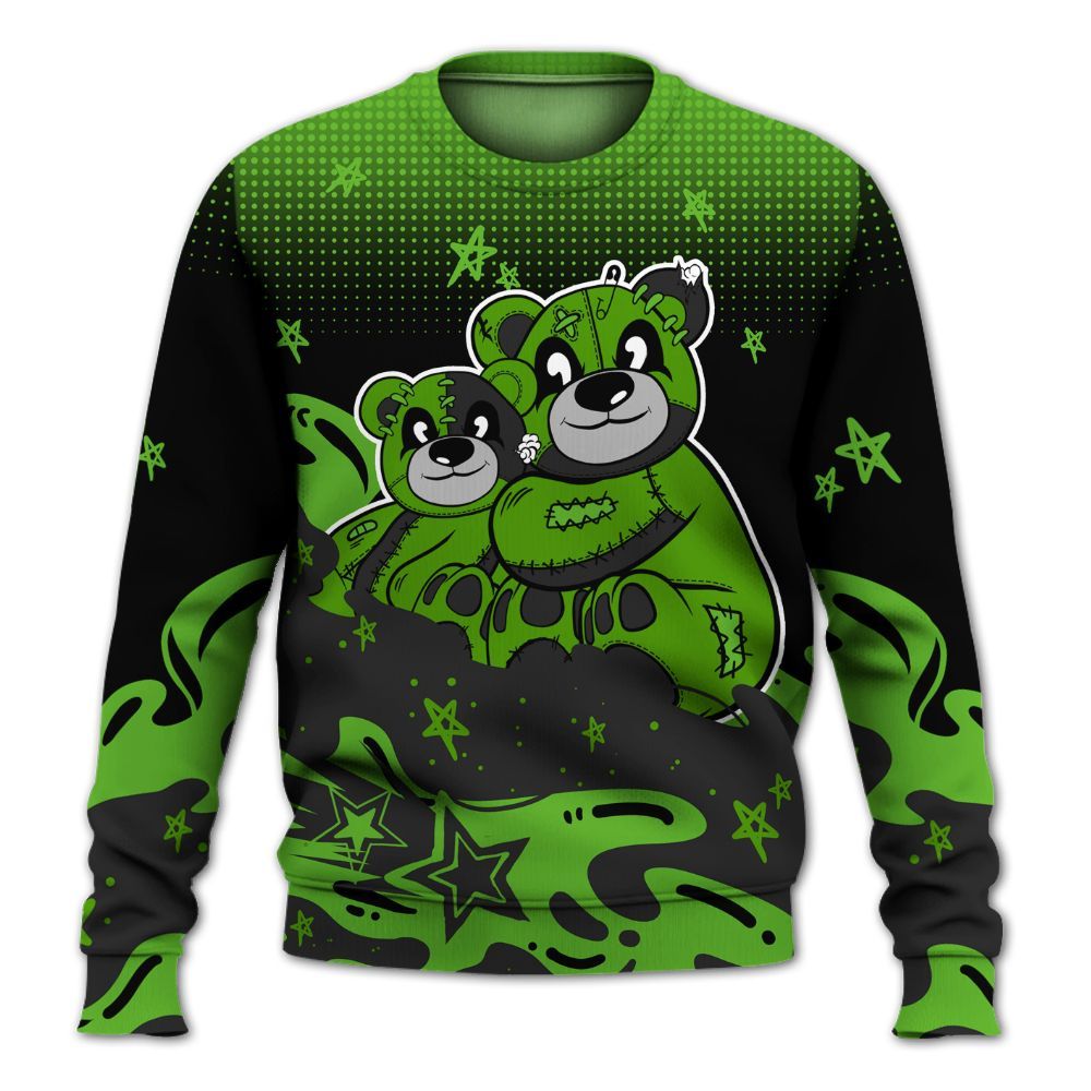 Sweatshirt To Match Air Foamposite One Volt - Sincere Fondness Bear Stars All Over Print