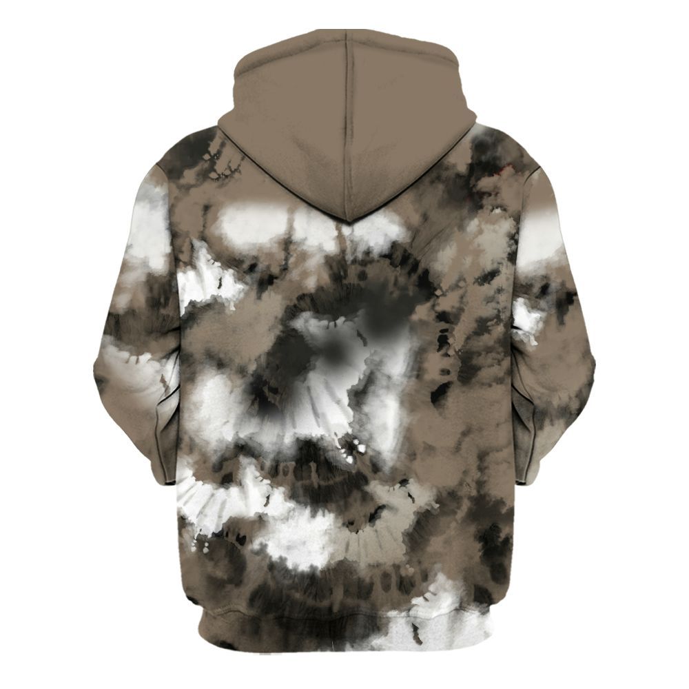 Hoodie To Match Low OG Dark Mocha 1s - God Blessed Tie Dye All Over Print