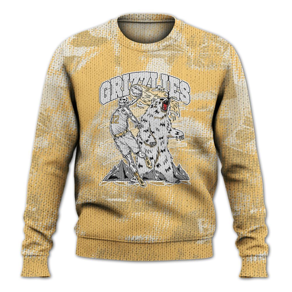 Knitted Sweater To Match Craft Paris 6s - Grizzly Bear Skeleton Brown Sugar