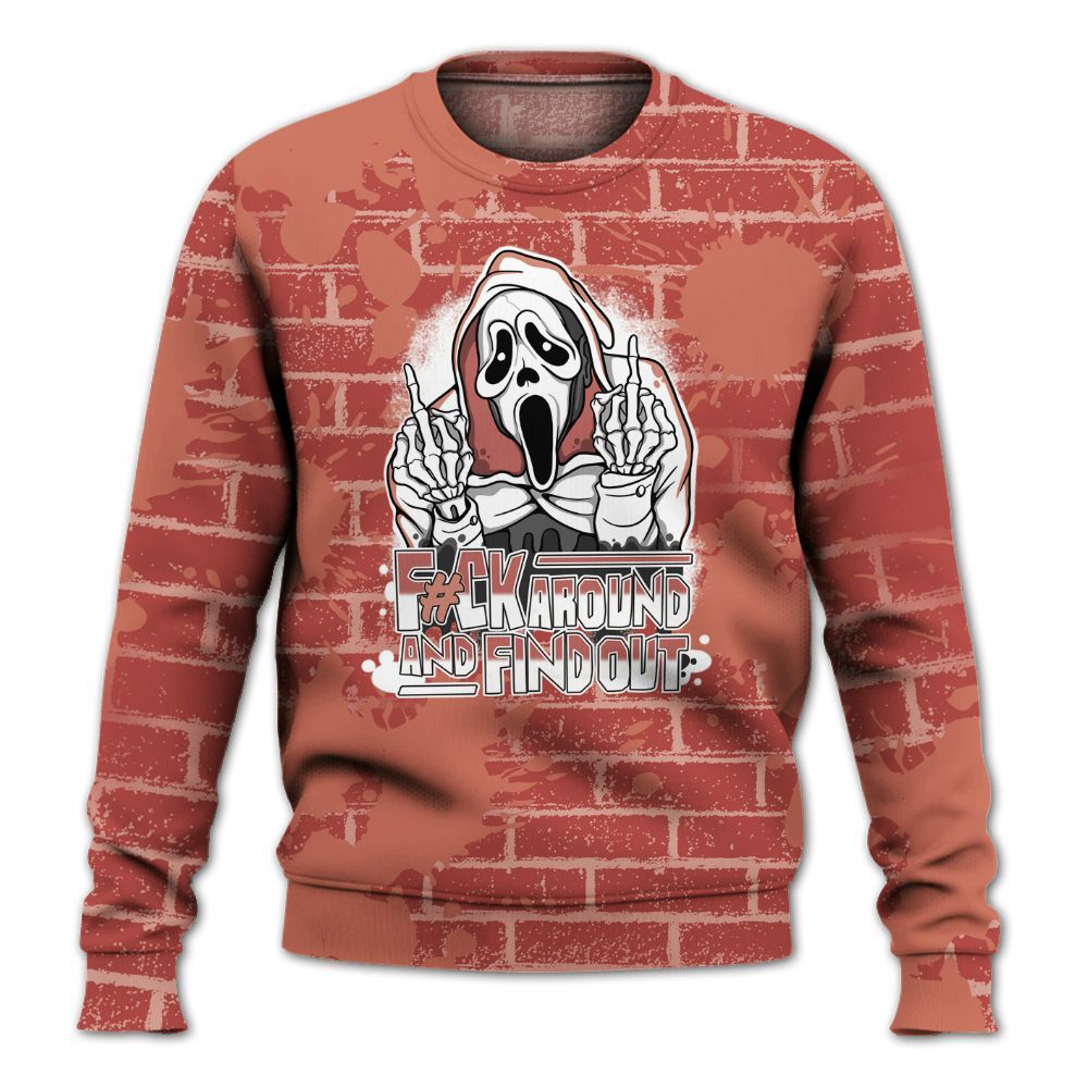 Sweatshirt To Match Dune Red 13s - F#CK And Find Out Graphic Halloween All Over Print