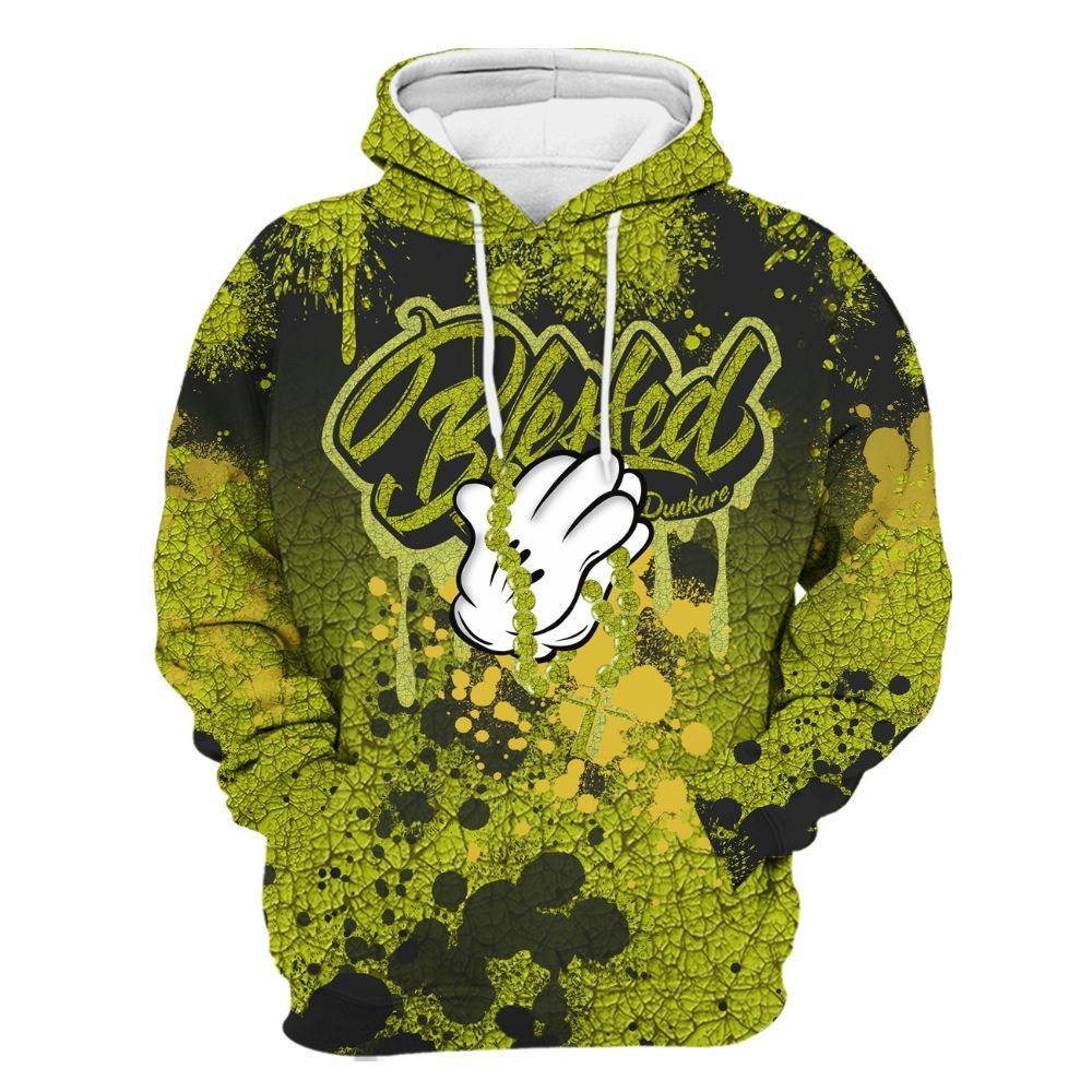 Hoodie To Match Dunk Low QS Halloween Skull - God Blessed Ink Drip All Over Print