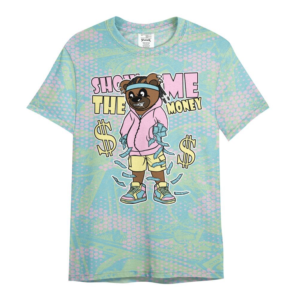 Shirt To Match SB Dunk Low Visty - Show Me Bear Banknotes Art All Over Print