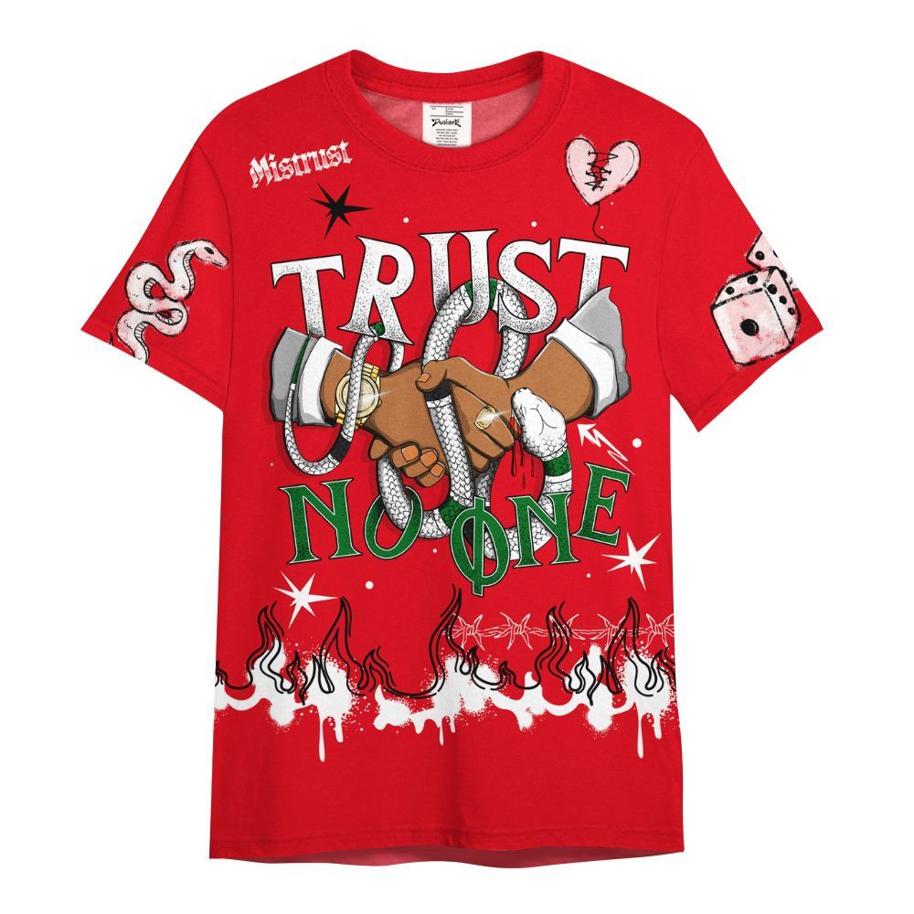 Shirt To Match Chicago 13s - Trust No One Snake-Bite Doodle Crayon All Over Print