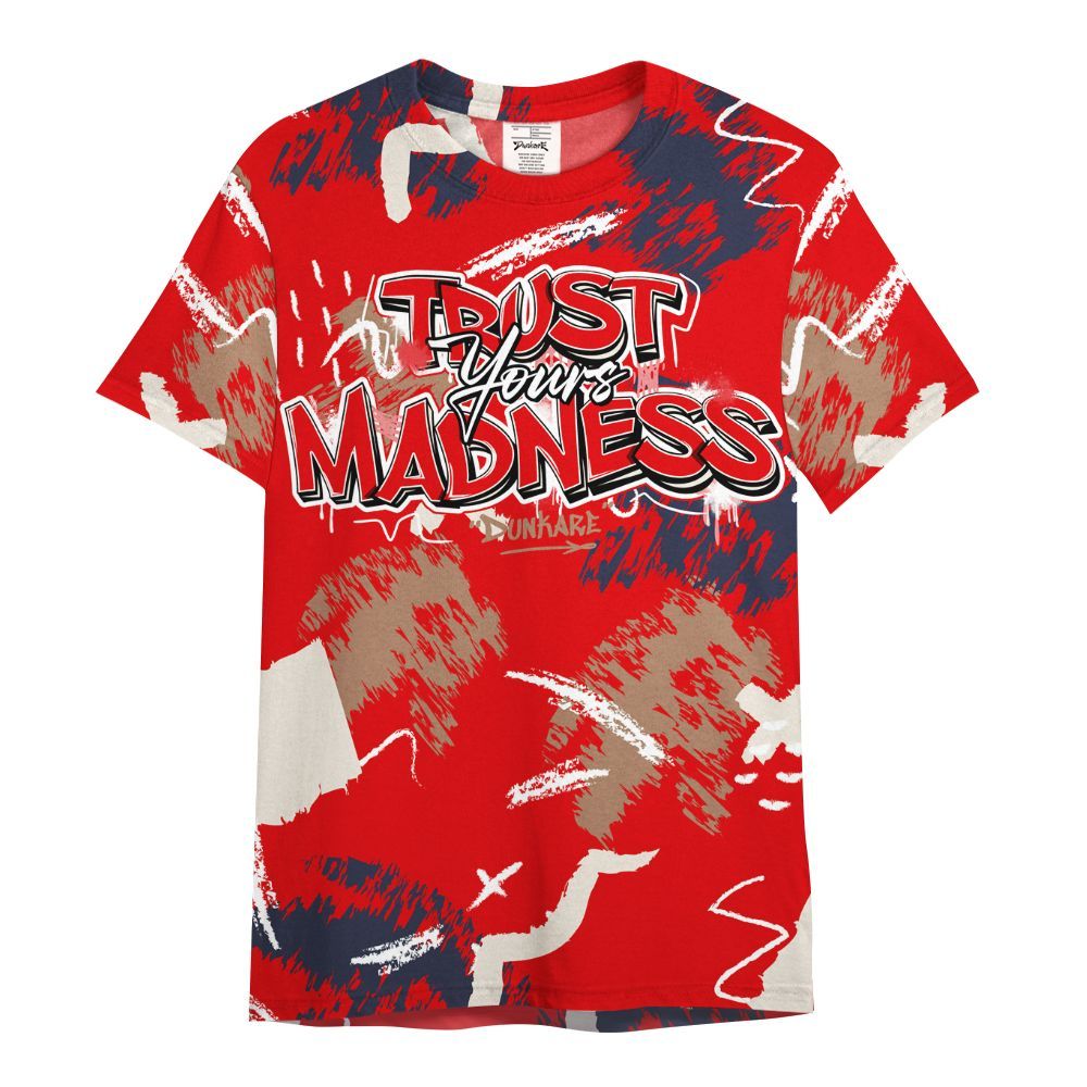 Shirt To Match Low OG Howard Bison 1s - Trust Your Madness Retro All Over Print