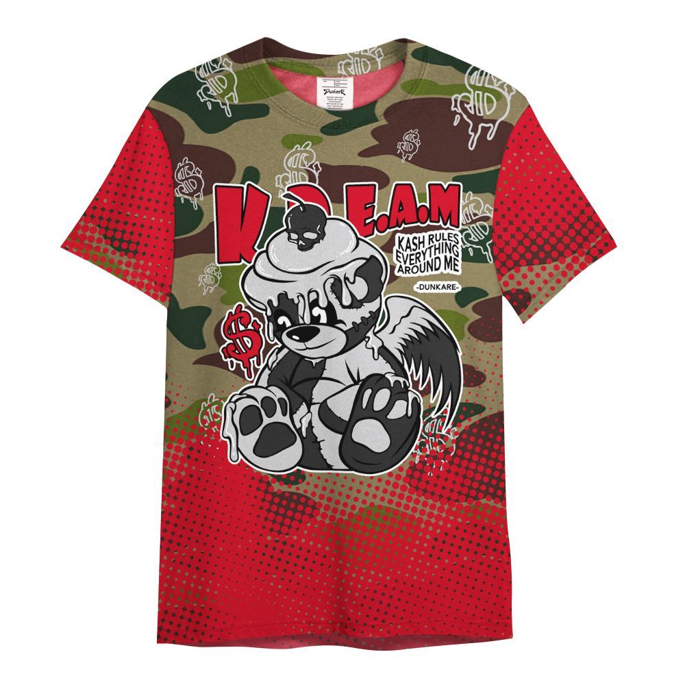 Shirt To Match Air Max 90 Duck Camo Red - Loot Bear Unique Drip All Over Print