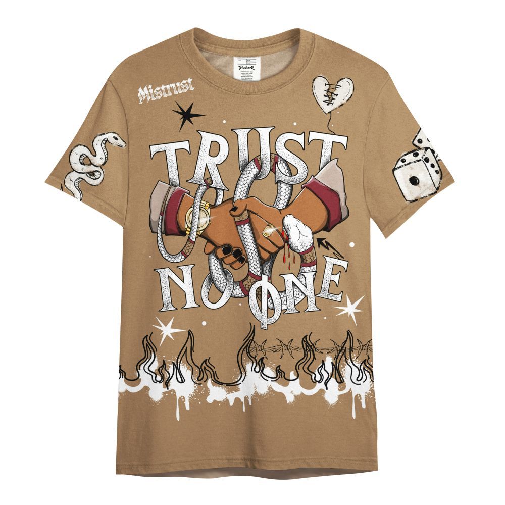 Shirt To Match Kobe 4 Gold Medal - Trust No One Snake-Bite Doodle Crayon All Over Print