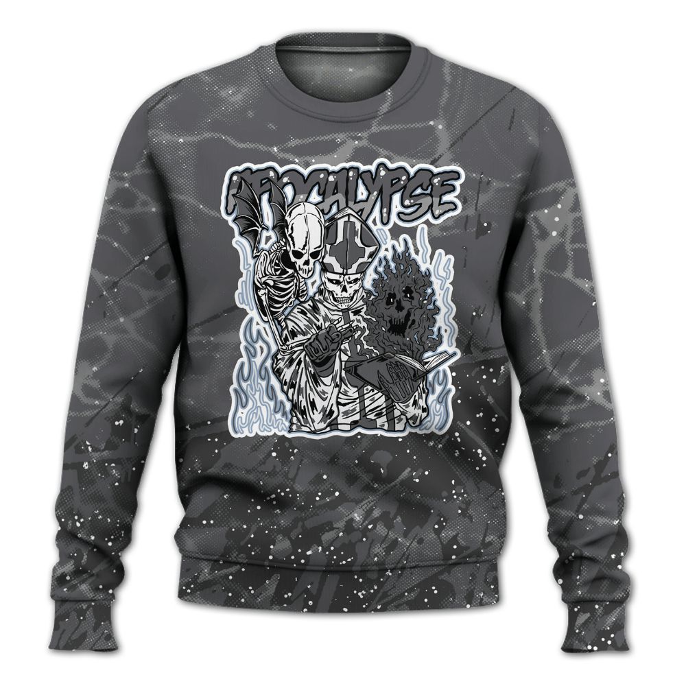 Sweatshirt To Match Reverse Oreo 6s - Apocalypse Skeleton Profound All Over Print