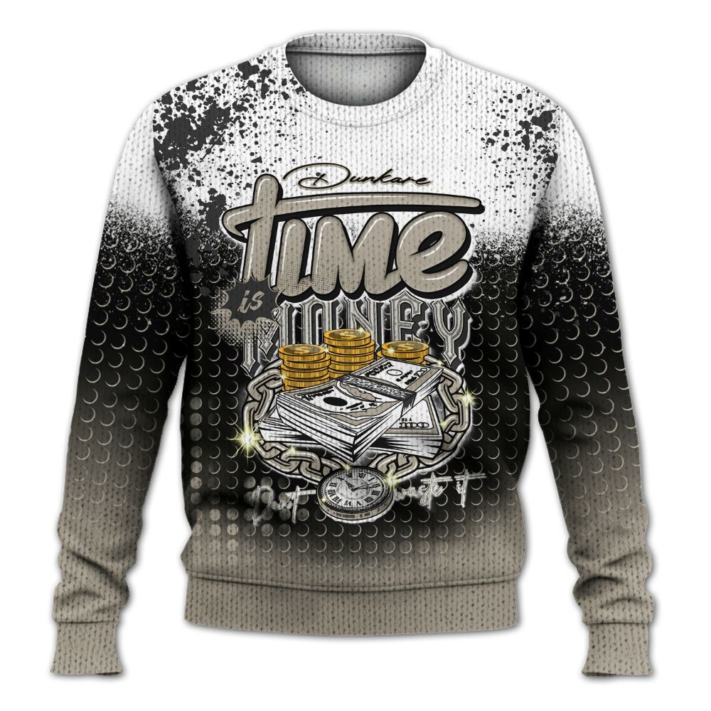 Knitted Sweater To Match RM Light Bone 4s - Halftone Time Is Money