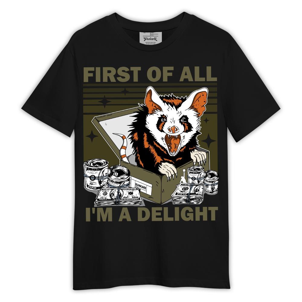 Shirt To Match Olive 5s - Opossum I'm A Delight Shirt Outfit