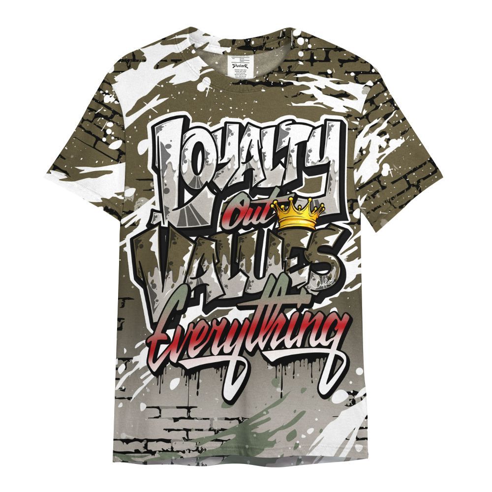 Shirt To Match Dunk Low Year Of The Snake - Values Of Loyalty Drip All Over Print