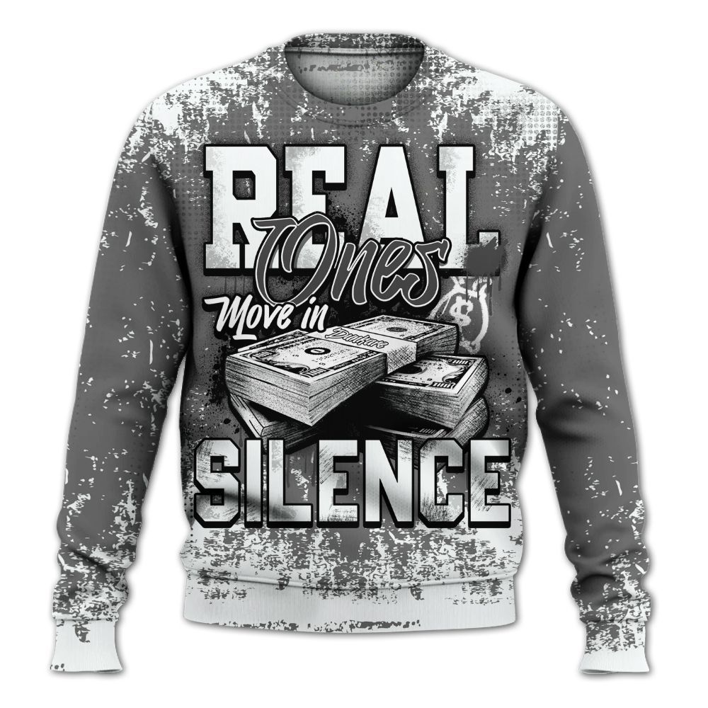 Sweatshirt To Match Retro Stealth 12s - Move In Silence Money Street Retro All Over Print