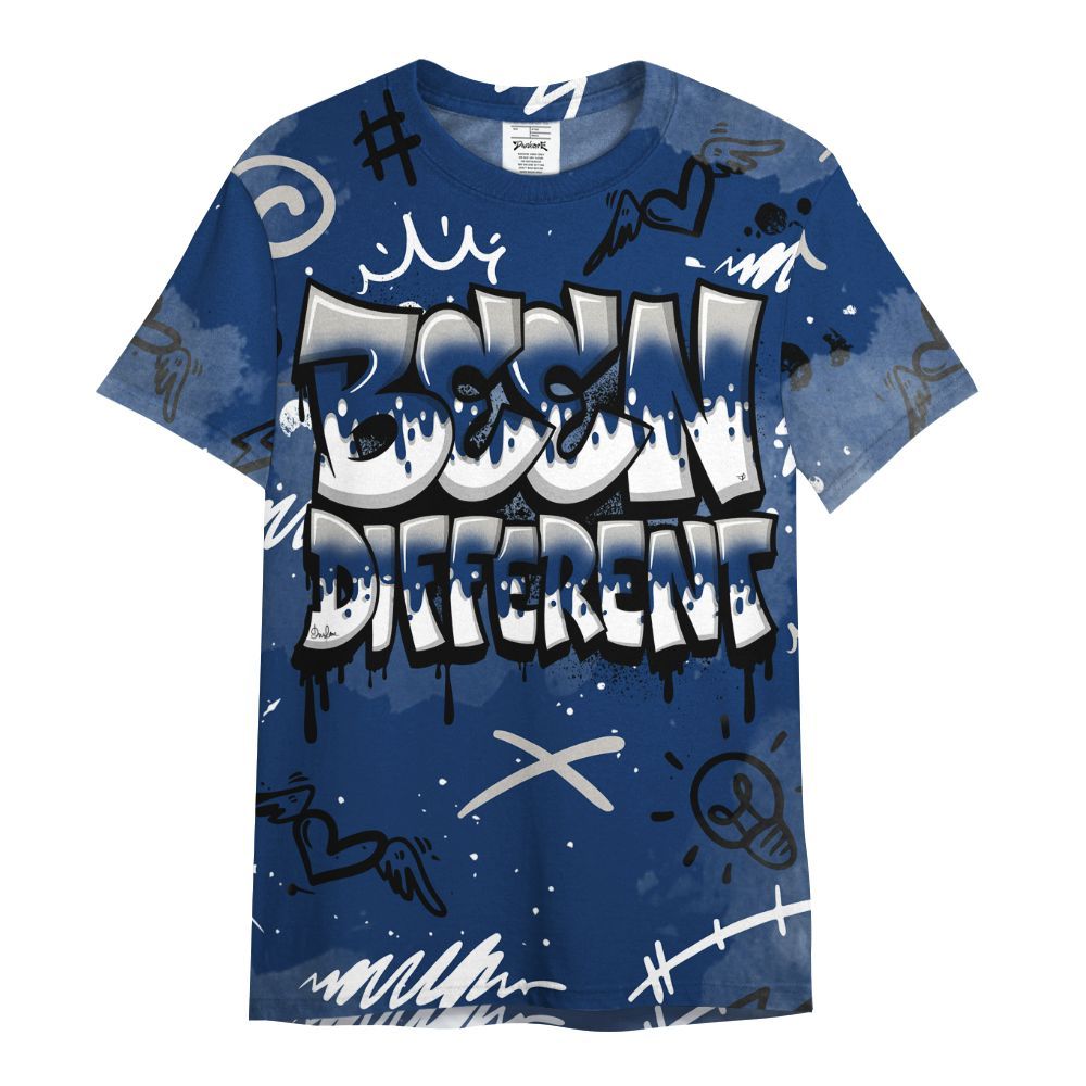 Shirt To Match High OG Deep Royal Blue 1s - Drip Been Di2ferent All Over Print
