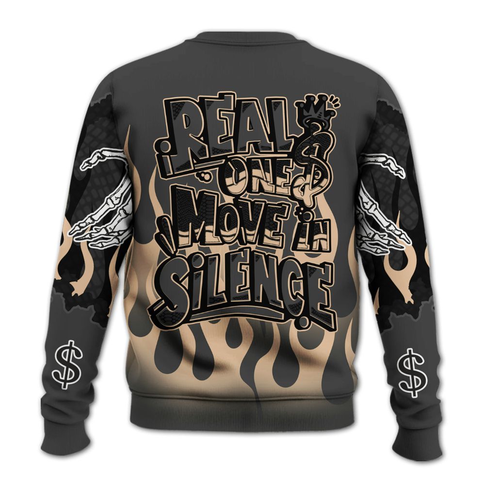 Sweatshirt To Match Kobe 9 EM Mambacita - Ones Move In Silence Graphic Trapped All Over Print