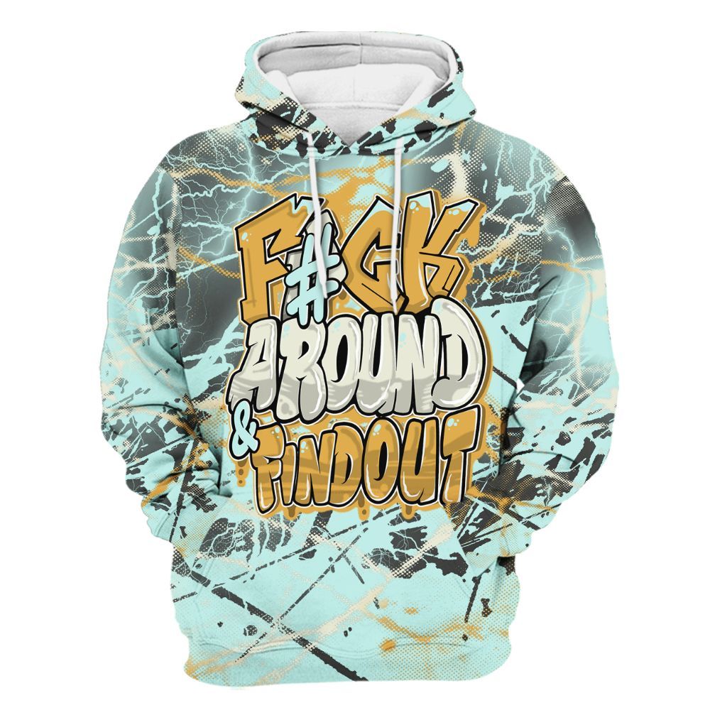Hoodie To Match Pure Platinum 4s - F Around Find Out Graphic Profound All Over Print