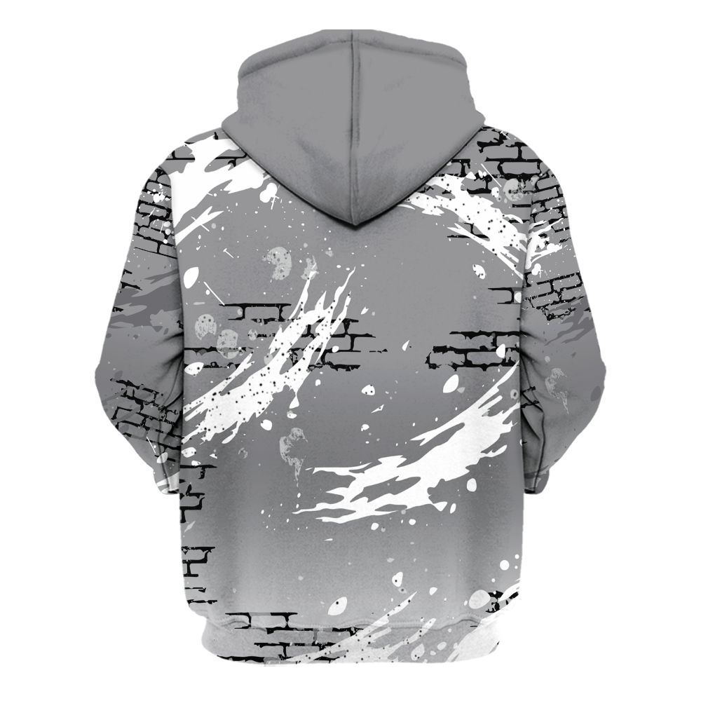 Hoodie To Match Retro Wolf Grey 5s - Values Of Loyalty Drip All Over Print
