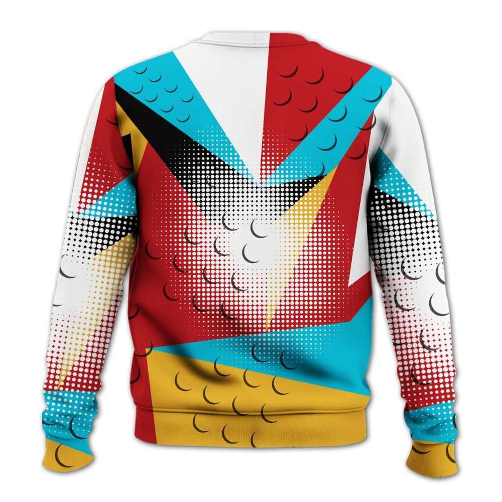 Sweatshirt To Match Dunk Low Fruity Pebbles - Poly Custom Name Number 23 5s All Over Print