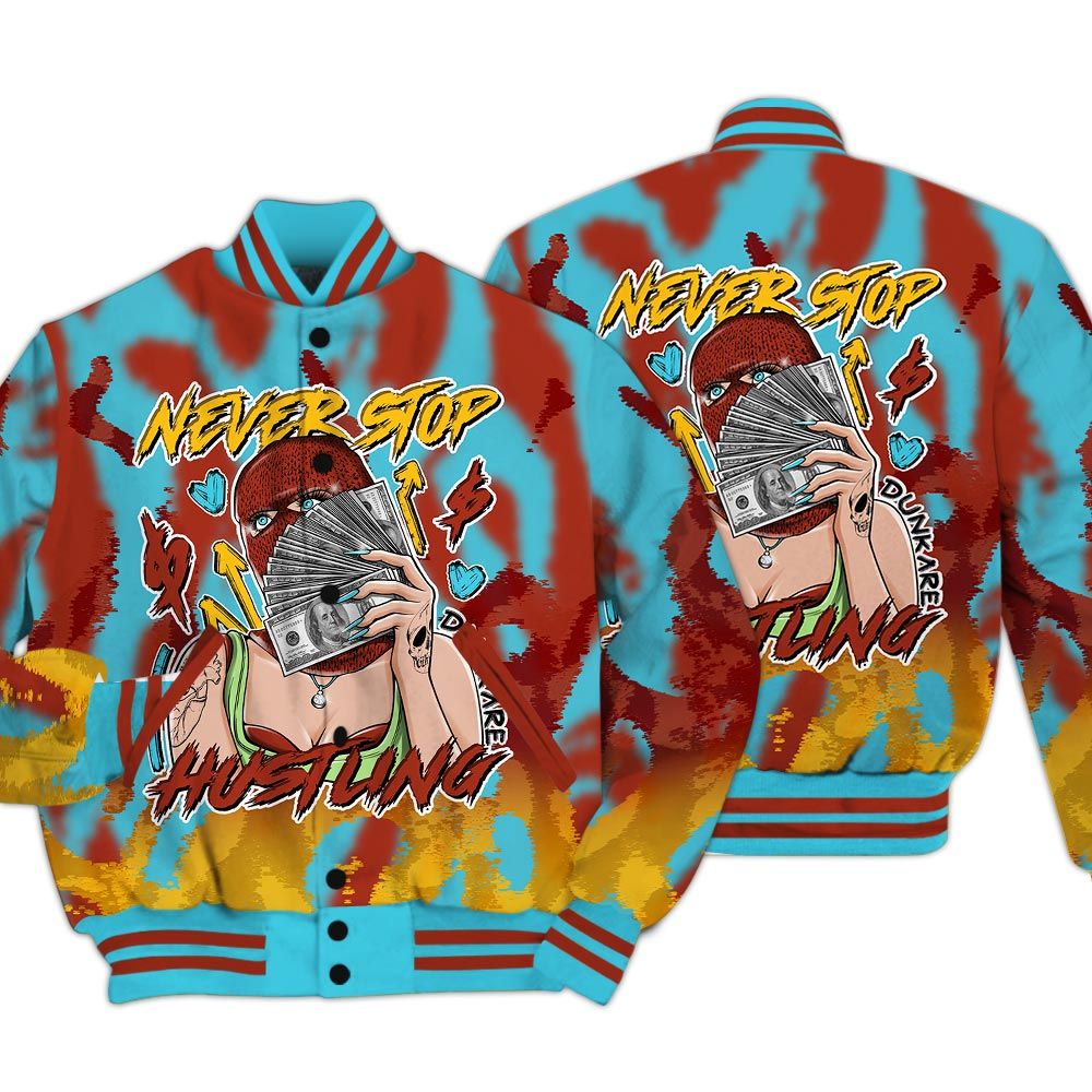 Varsity Jacket To Match SB Dunk Di'Orr Greenwood - Hustling Unique Burn Varsity Jacket Unisex