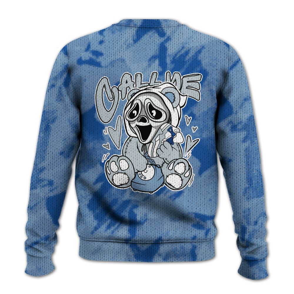 Knitted Sweater To Match Low Space Jam 11s - Call Me Bear Abstract Halftone