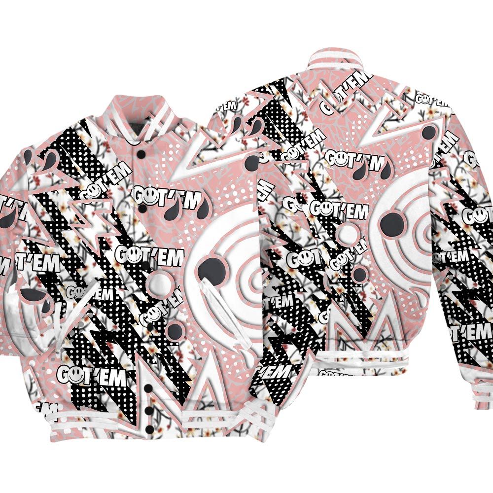 Varsity Jacket To Match Varsity Streetwear Retro Vintage 90s, Red Stardust 3s T-Shirt, Sneaker Red Stardust 3s Baseball Varsity Jacket 1604 NCT