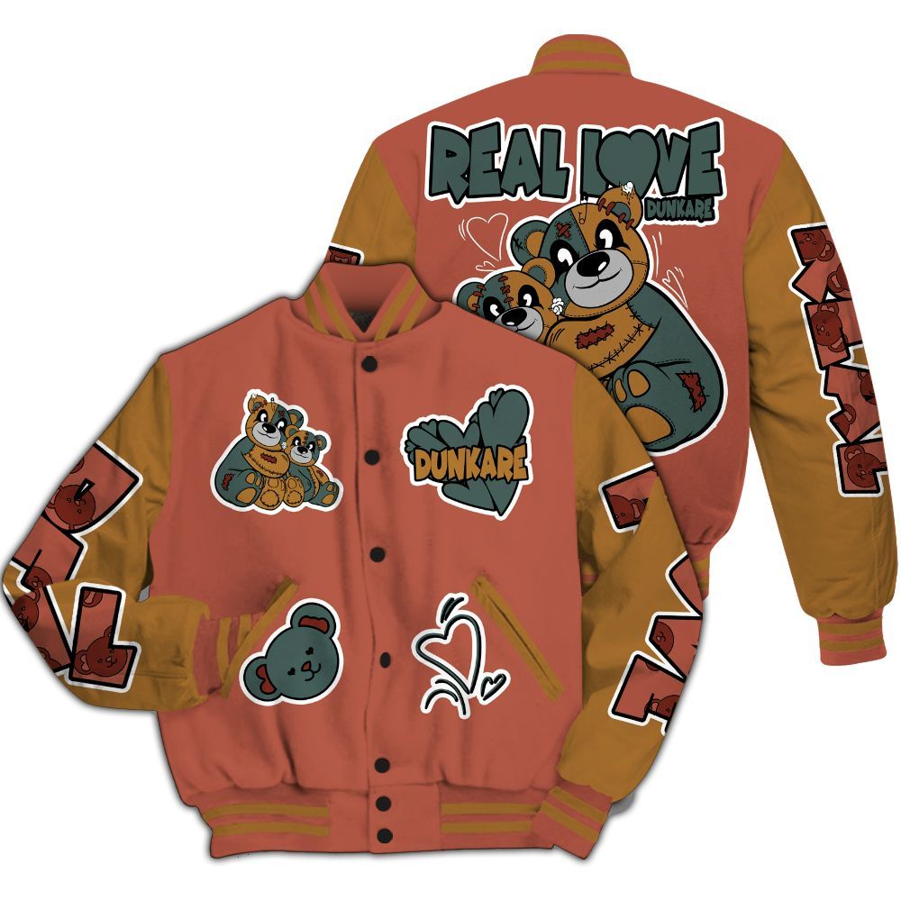 Varsity Jacket To Match SB Dunk Low Pro Burnt Sunrise - Sincere Fondness Bear All Over Print