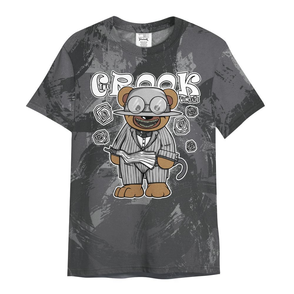 Shirt To Match White Thunder 4s - Swindler Bear Circle Slpash All Over Print