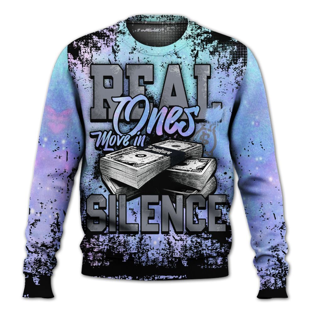 Sweatshirt To Match Zen Master 4s - Move In Silence Money Street Retro All Over Print