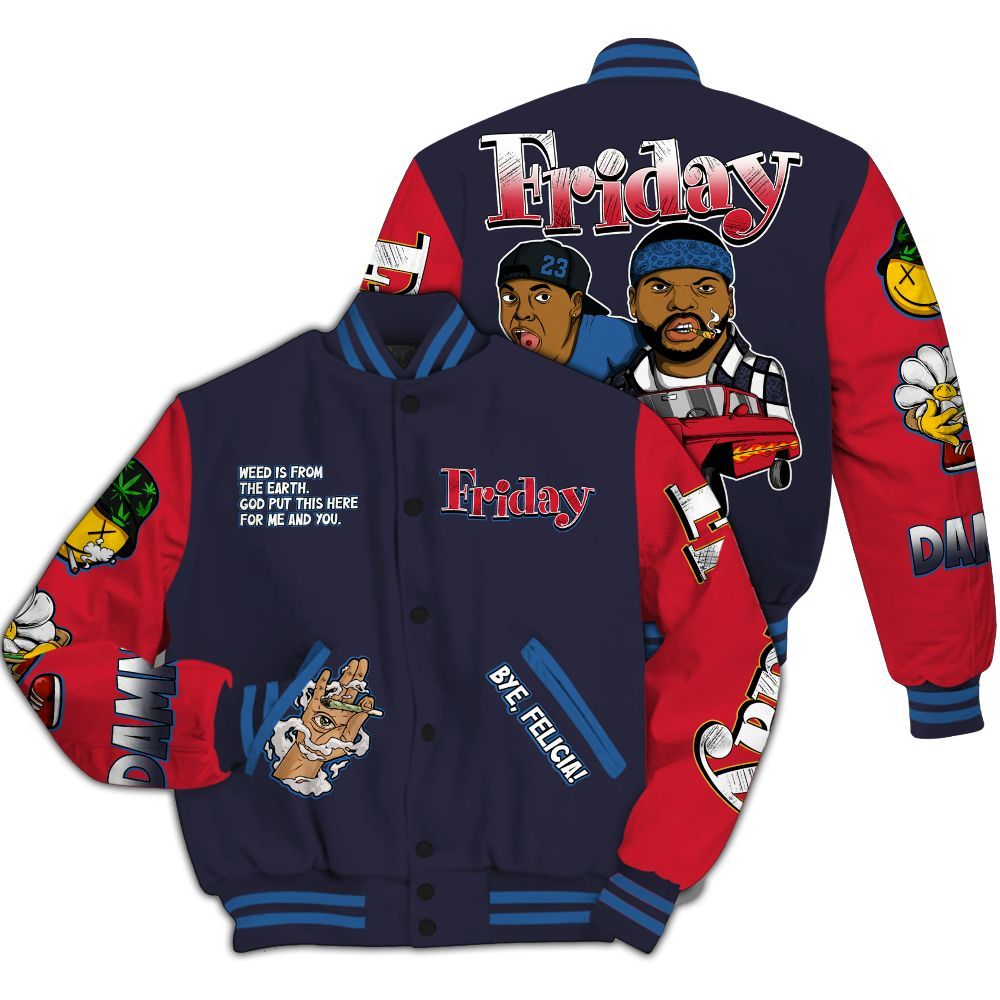 Varsity Jacket To Match Sports Renaissance 3s - Friday Sneaker Stress Style All Over Print