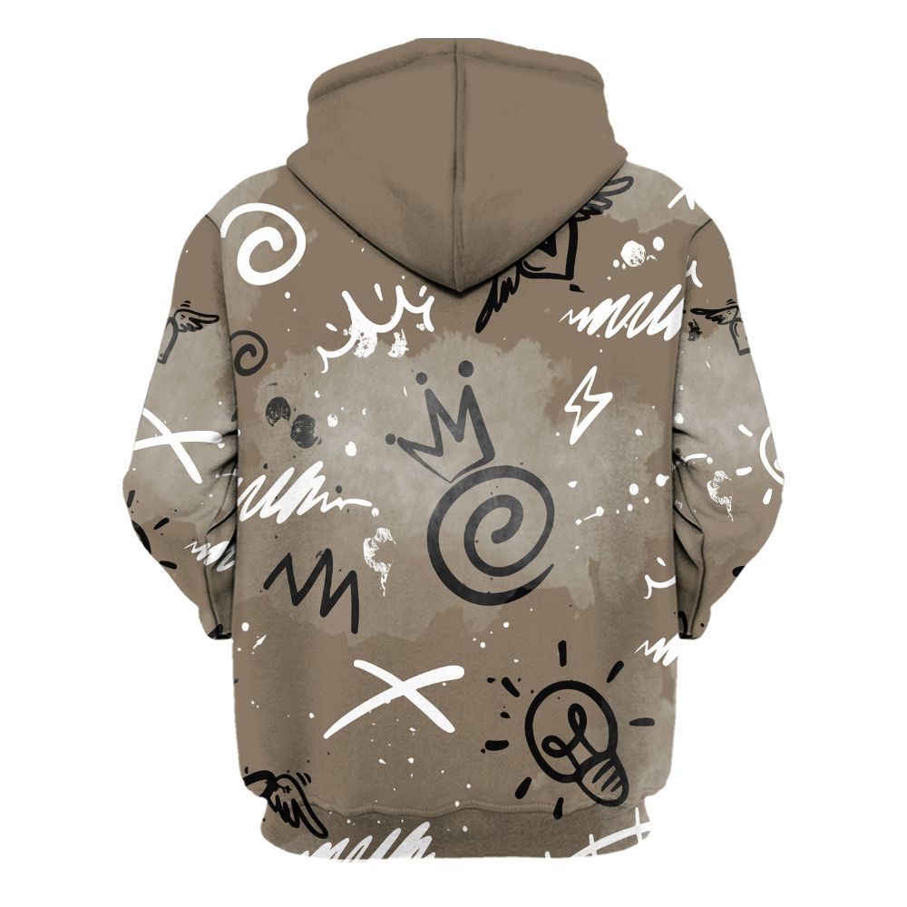 Hoodie To Match Low OG Dark Mocha 1s - Drip Been Di2ferent All Over Print