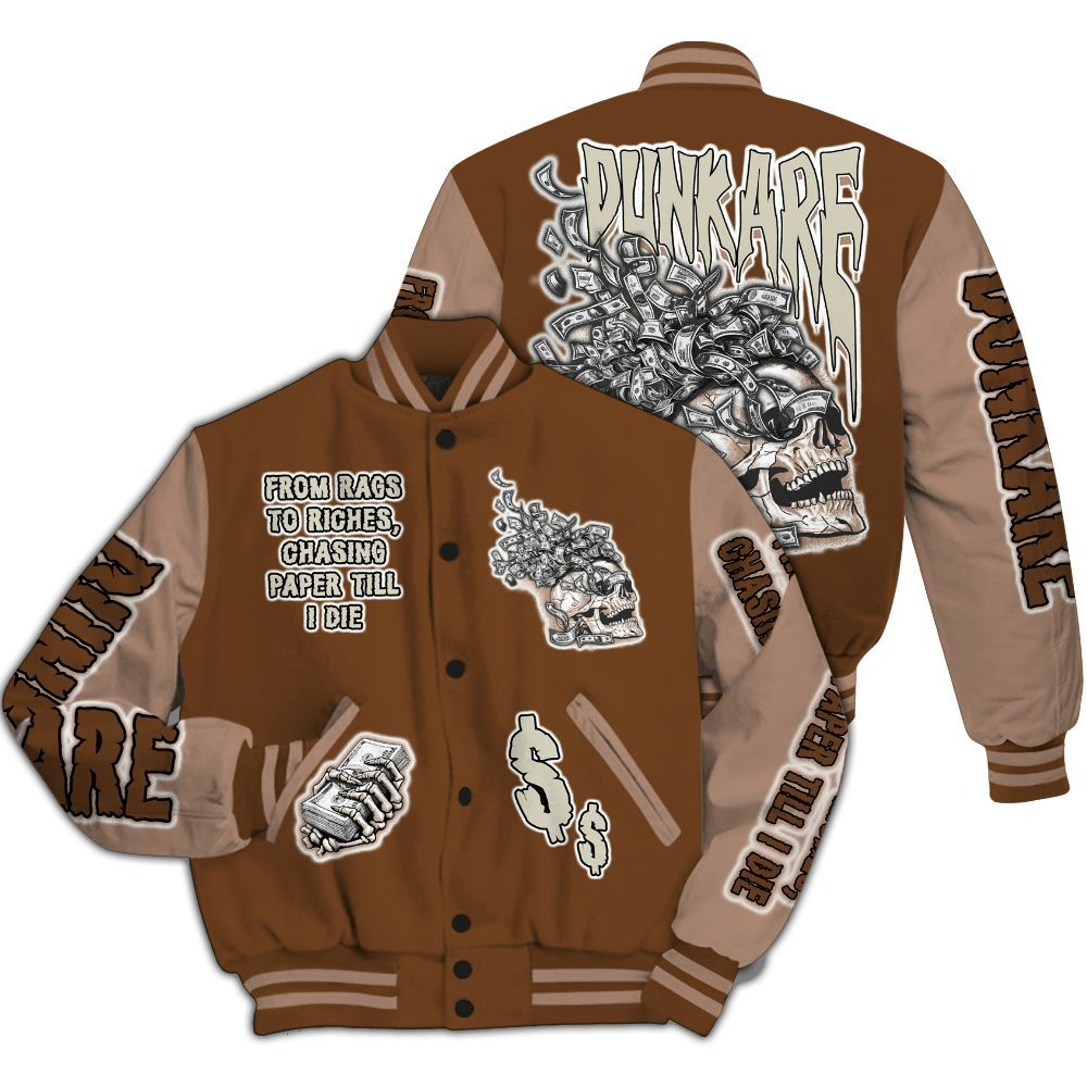 Varsity Jacket To Match Archaeo Brown 3s - From Rags To Riches All Over Print